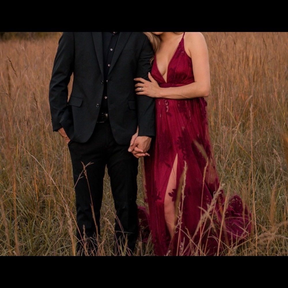 Bella and Bloom Burgandy Maxi Dress - Picture 3 of 7